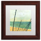'Branches on the Beach' Matted Framed Canvas Art by Michelle Calkins