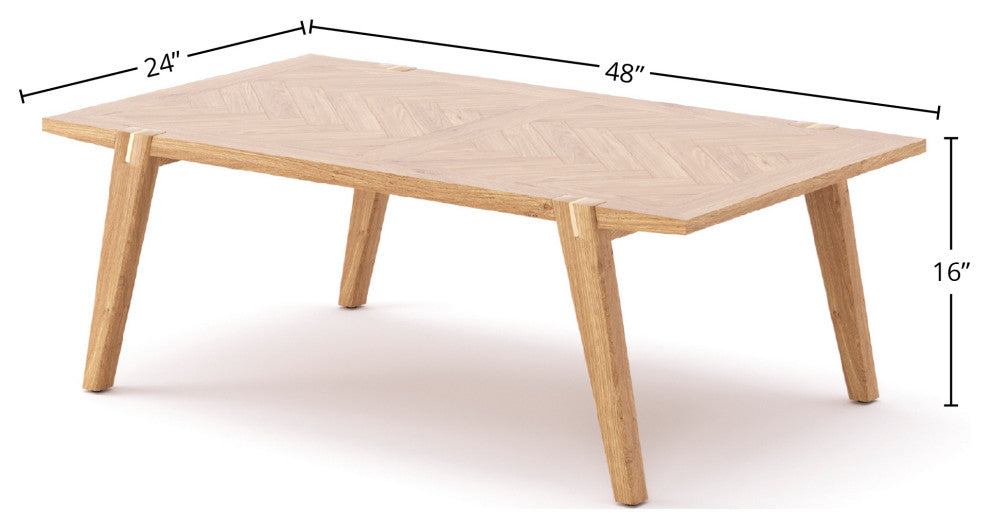 Colton Coffee Table, Light Brown