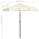 vidaXL Garden Parasol Height Adjustable Shelter Tilting Patio Sunshade Sand