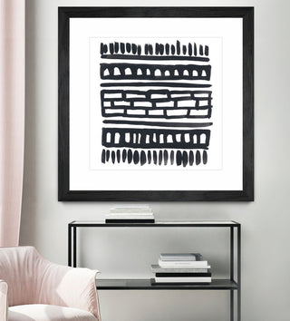 "Weft III" Matted and Framed, 36" X 36"