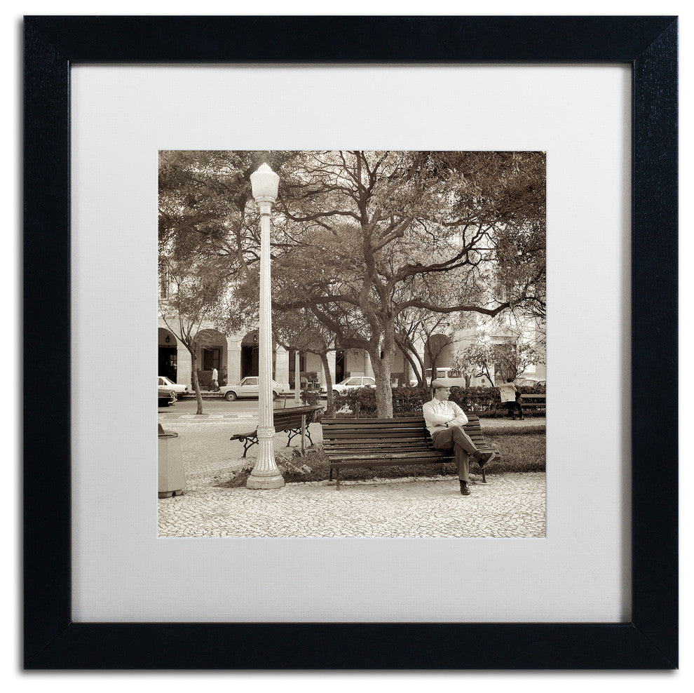 Alan Blaustein ''Faro I'' Art, Black Frame, White Mat, 16x16