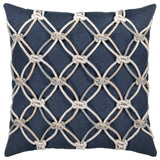 Indigo Rope Indoor/Outdoor Performance Pillow, 20"x20
