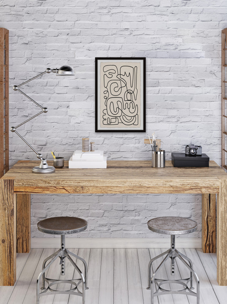 "Timeless Border" Framed Painting Print, 12x18
