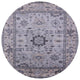 Ahgly Company Indoor Round Mid-Century Modern Area Rugs, 8' Round