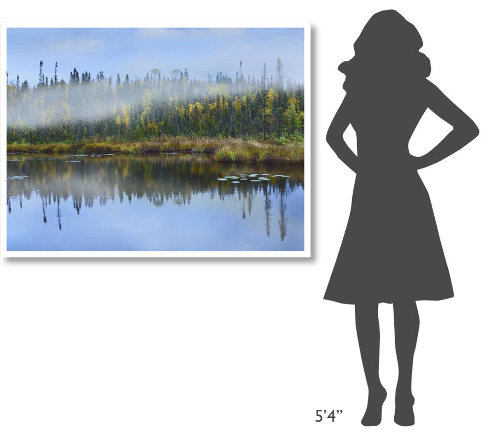 "Fog over lake, Ontario, Canada" Digital Paper Print by Tim Fitzharris, 50"x38"