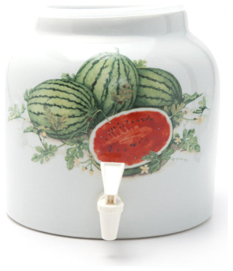 Goldwell Designs Watermelons Design Water Dispenser Crock