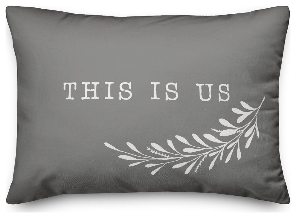 This is Us Gray 14x20 Spun Poly Pillow
