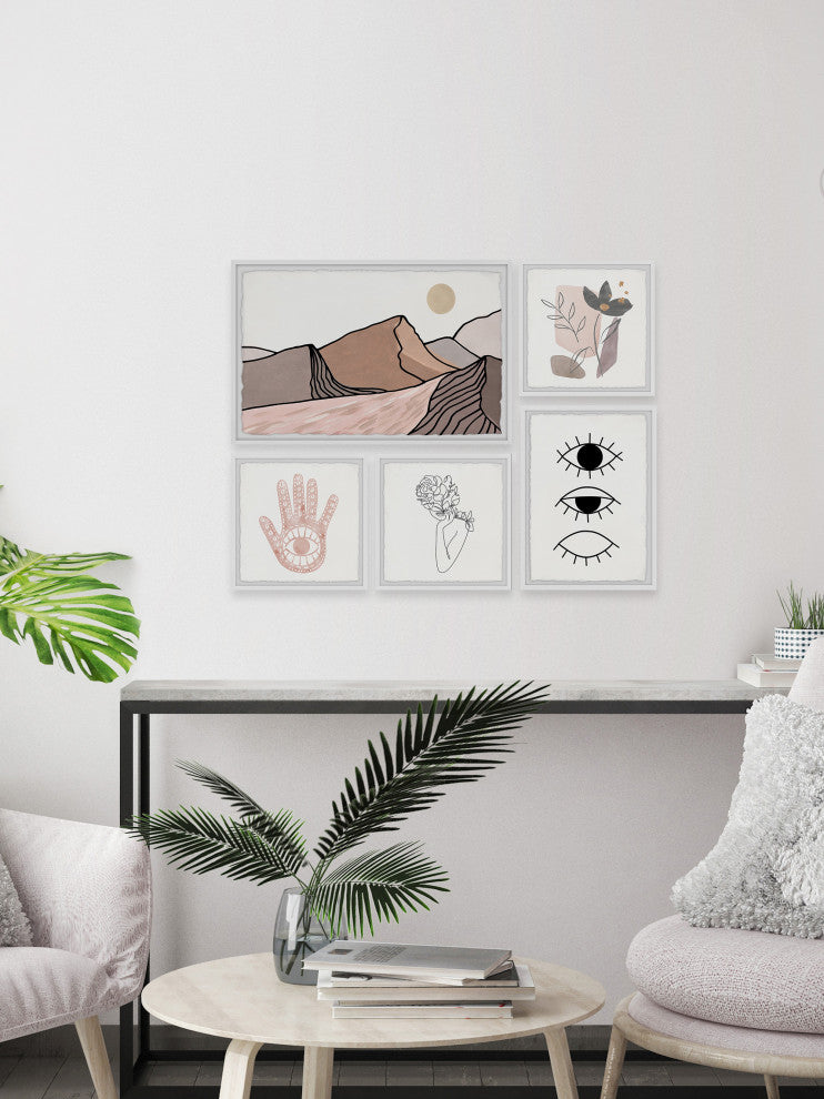 A River Flows Pentaptych, 5-Piece Set
