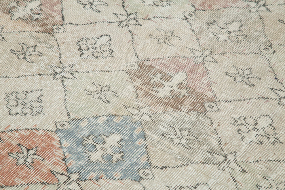 Rug N Carpet - Handmade Oriental 5' 11'' x 9' 2'' Antique Vintage Rug