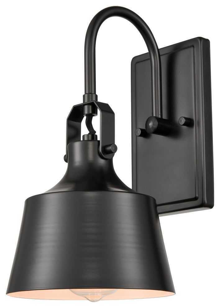 Innovations 370-1W-BK-M Provin 1 Light 7" Sconce, Matte Black