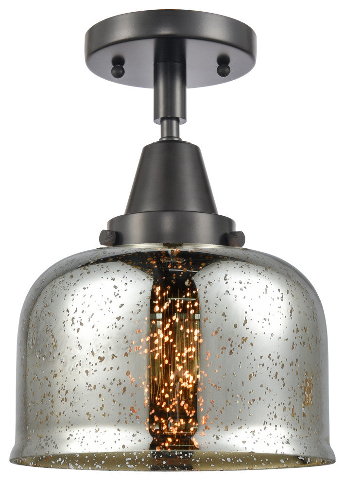 Innovations Lighting 447-1C-BK-G78-LED Large Bell 1 Light 8" Flush Mount