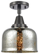 Innovations Lighting 447-1C-BK-G78-LED Large Bell 1 Light 8" Flush Mount