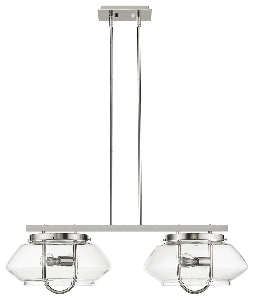 Garner 4-Light Satin Nickel Island Pendant