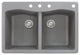 Transolid Aversa, Gray, 22"x33"x9.5"