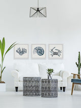 Bluish-Gray Sea Triptych, 54"x18"