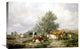 "In Canterbury Meadows" Stretched Canvas Giclee by Thomas Sidney Cooper, 30"x20"