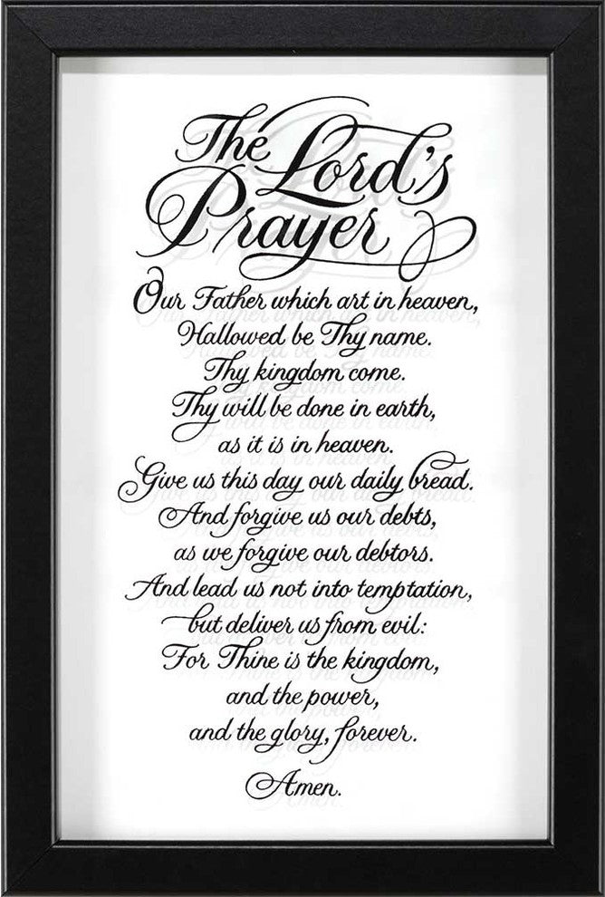 Framed Wall Art. The Lord's Prayer