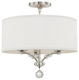 Crystorama Lighting Group 8005_CEILING Mirage 3 Light 18"W - Polished Nickel