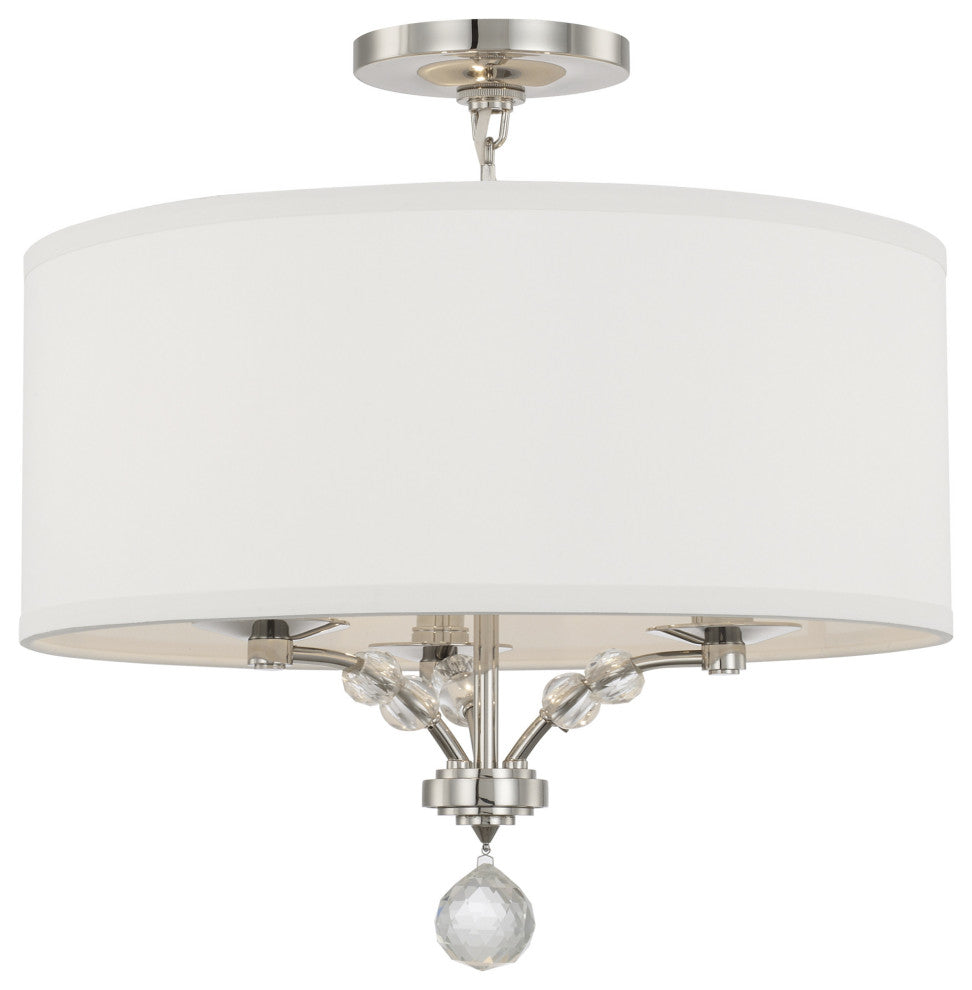 Crystorama Lighting Group 8005_CEILING Mirage 3 Light 18"W - Polished Nickel