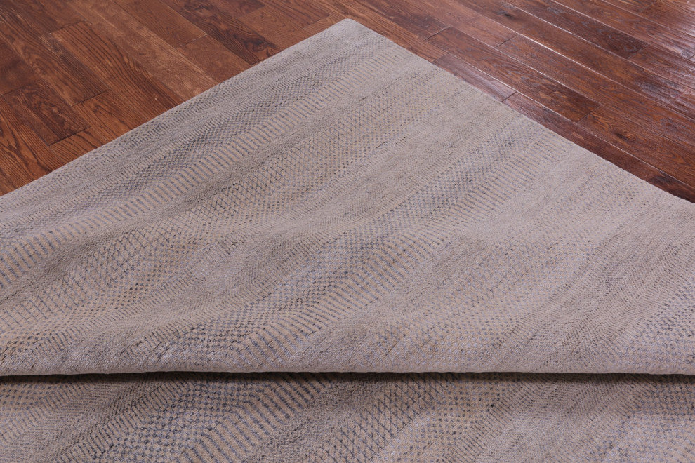 Wool and Silk Savannah Grass Handmade Rug 8' 0" X 10' 2" Q11434