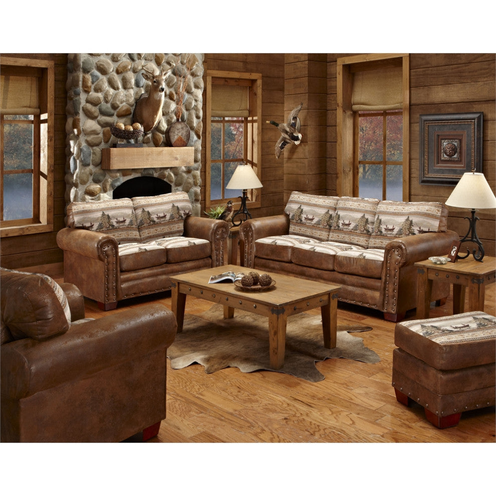 American Furniture Classics Model 8500-60S Alpine Lodge 4-Piece Set With Sleeper