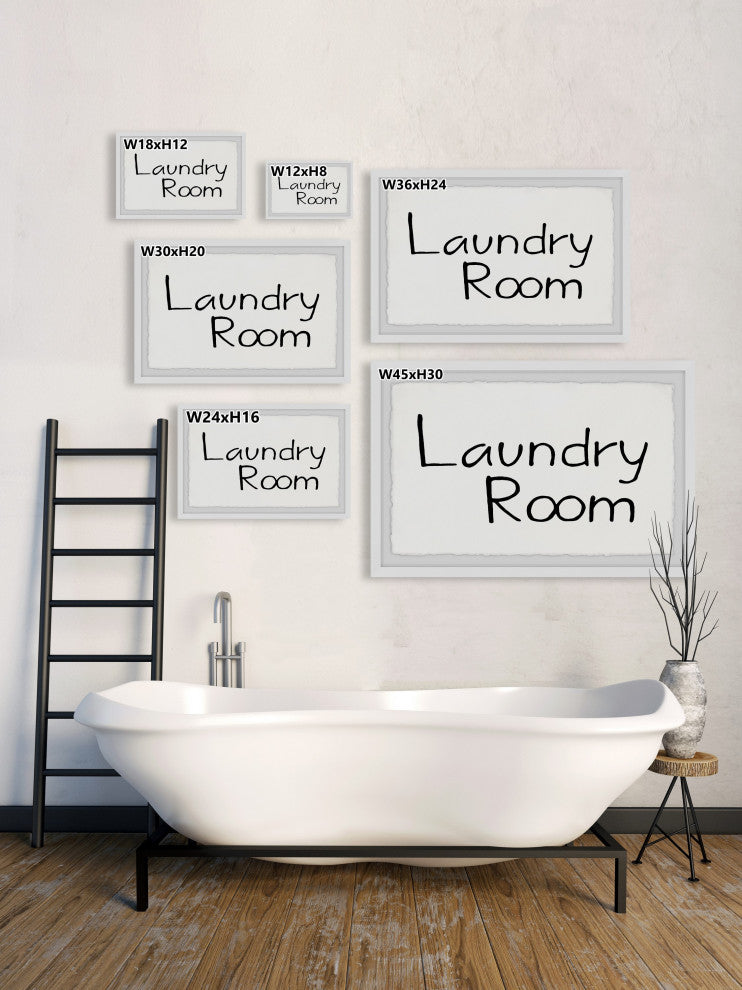 "Laundry Room II" Framed Painting Print, 24x16