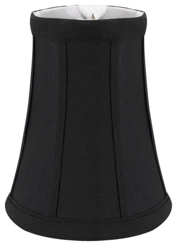 30244-5 Small Bell  Chandelier Clip On Lamp Shade Black 2 1/2"x4"x5"