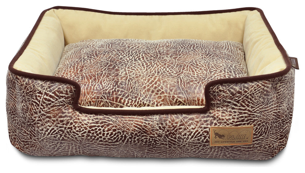 Lounge Bed Savannah, Brown, Large