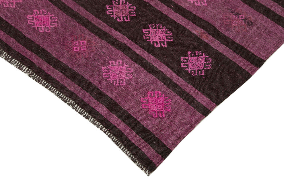 Rug N Carpet - Handwoven Anatolian 6' 1'' x 9' 10'' Tribal Wool Kilim Rug