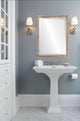 Pasadena Framed Rectangle Mirror, Champagne Silver, 13"x17"