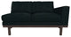 Cantor Right Arm Leather Sofa, Finish: Ebony, Leather: Midnight