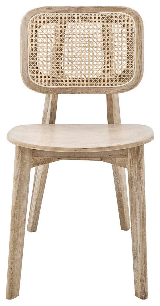 Habitat Wood Dining Side Chair Set of 2, Gray