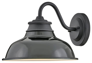 Hinkley Wallace Small Gooseneck Barn Light, Museum Black