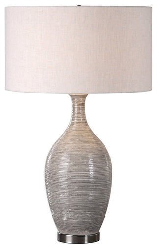 Uttermost Dinah Gray Textured Table Lamp, 27518