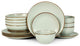 Stone Lain Brasa Stoneware 16 Piece Dinnerware Set, Light Green