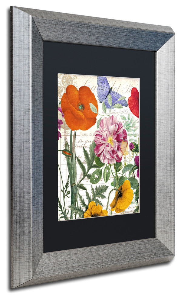 Color Bakery 'Printemps' Matted Framed Art, Silver Frame, Black Mat, 11x14