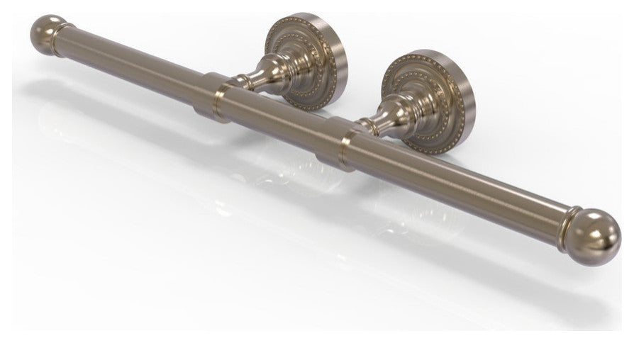 Dottingham Double Roll Toilet Tissue Holder, Antique Pewter
