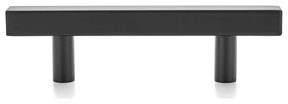 Matte Black  5 inch Square Cabinet Pulls, 1 Piece Set