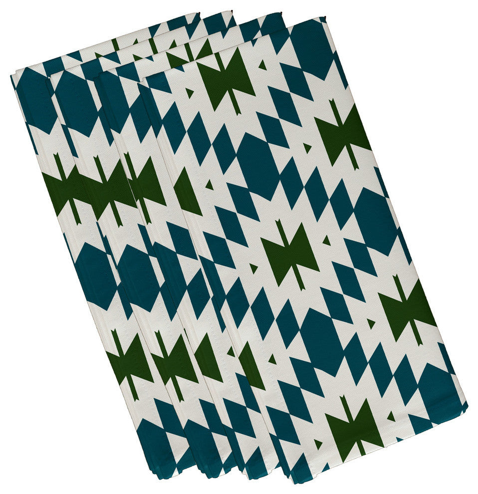 Patna, Print Napkin, Set of 4, Teal