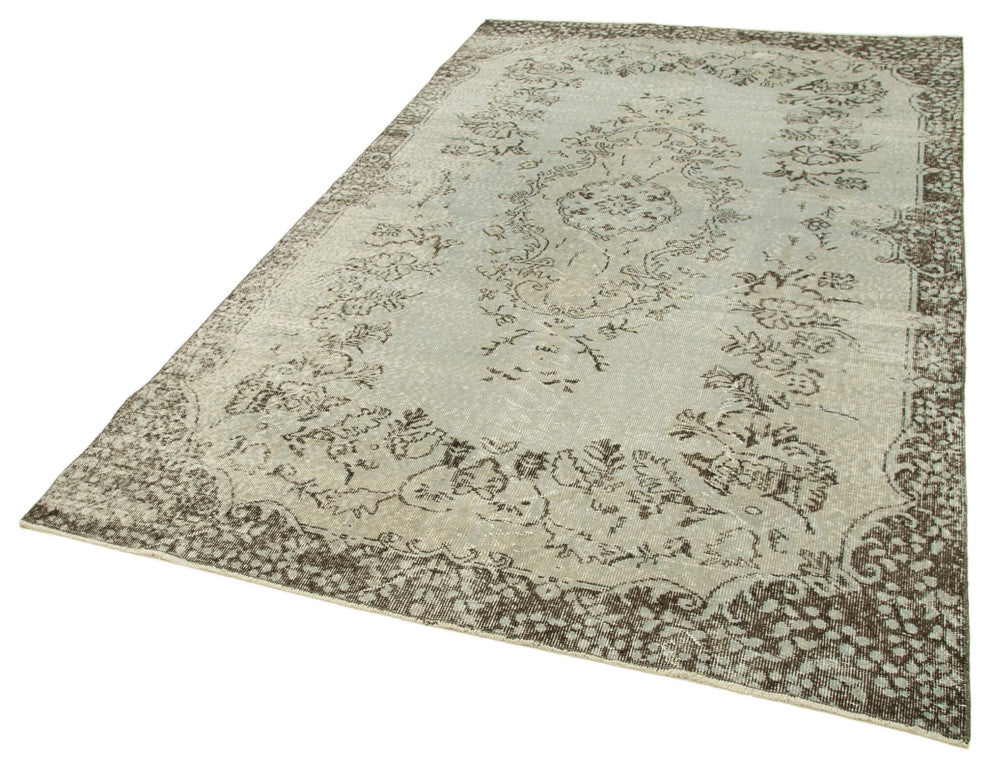 Rug N Carpet - Handmade Anatolian 5' 6" x 9' 4" Antique Overdyed Area Rug