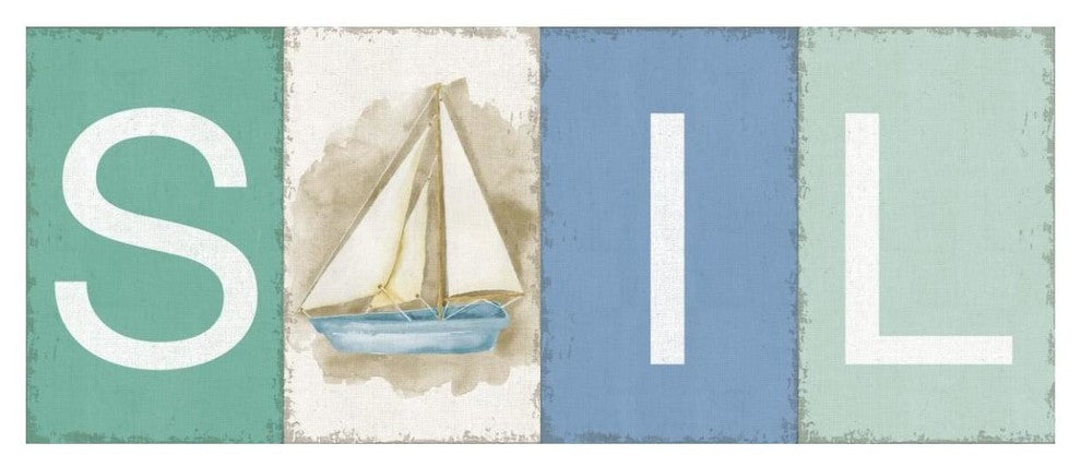 "New Horizons Sail" Digital Paper Print by Elyse DeNeige, 52"x22"