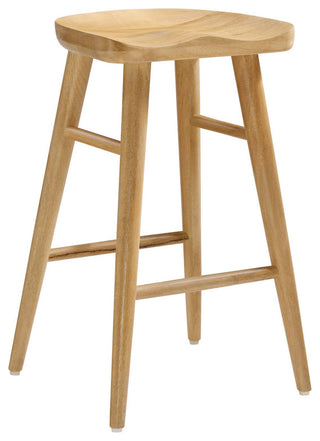 Saville Backless Wood Counter Stools - Set of 2