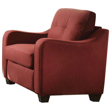 34"x31"x35", Red Linen Chair