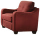34"x31"x35", Red Linen Chair
