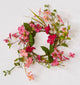 Pink Flower With Leaf Candle Ring