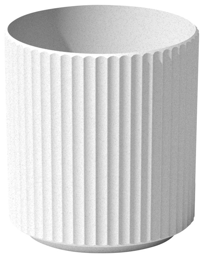 Veradek Demi Series Planter, White, 12", 1 Pack