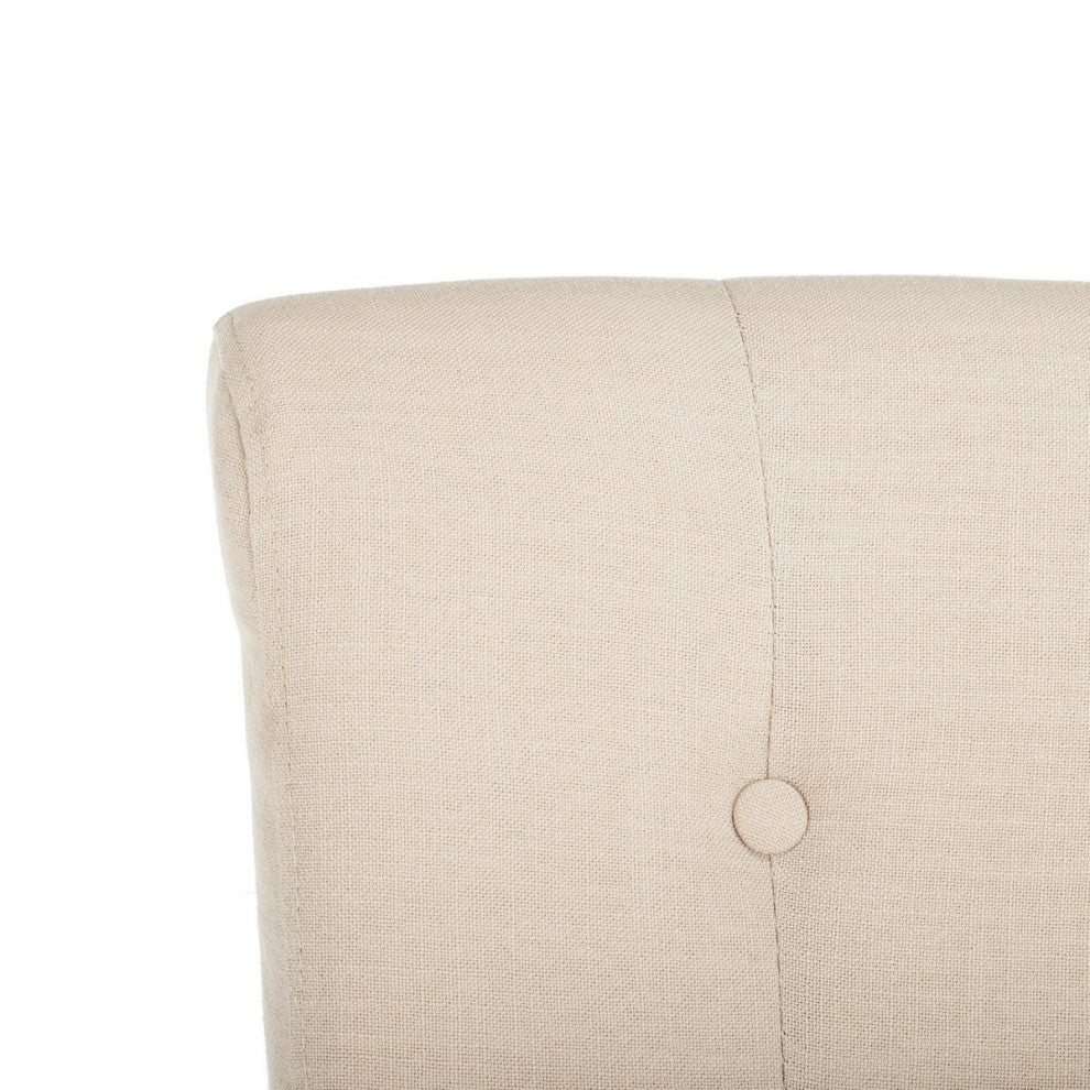 Safavieh Taylor Bar Stool, Beige/Espresso