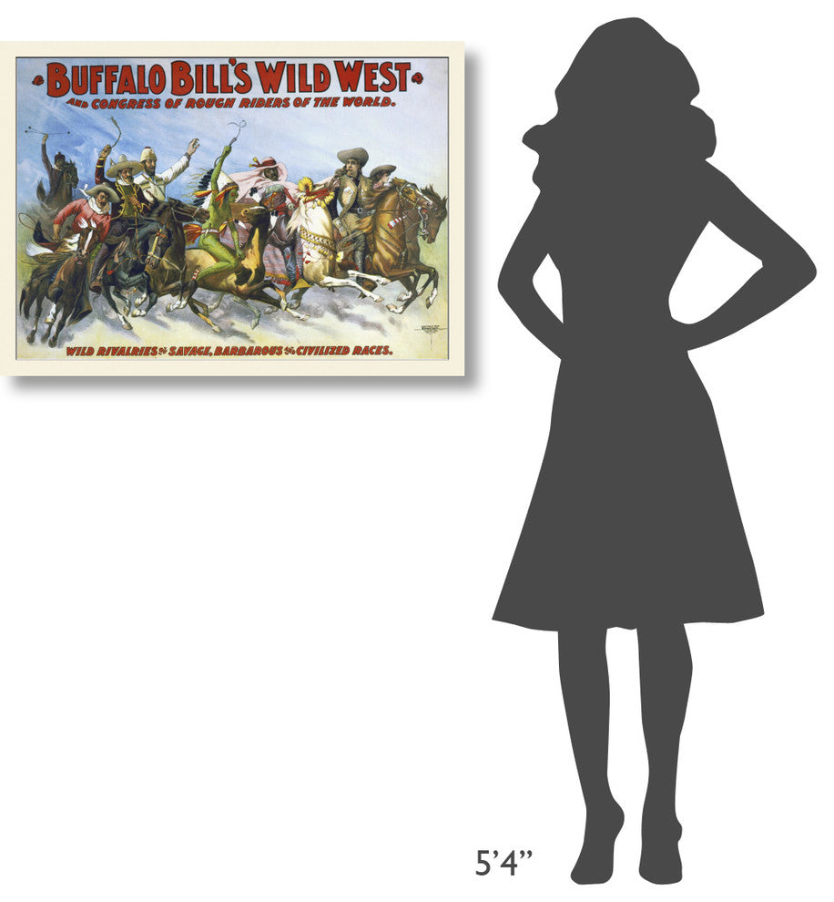 Buffalo Bill's Wild West And Congress Of Rough Riders Of The World, 36x26
