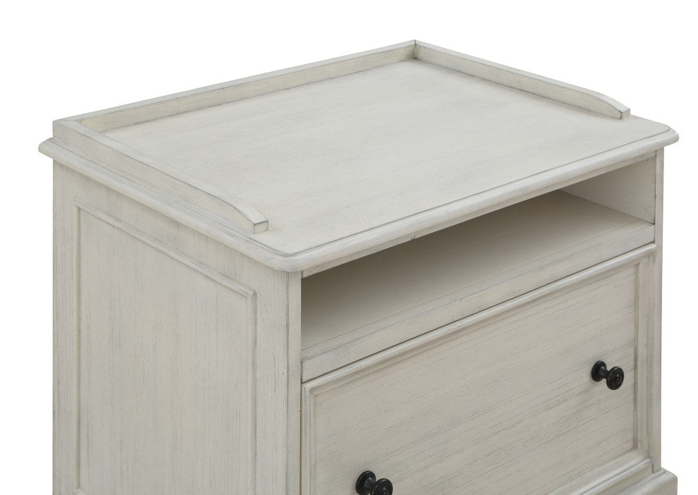 Country Meadows File Cabinet, Antique White
