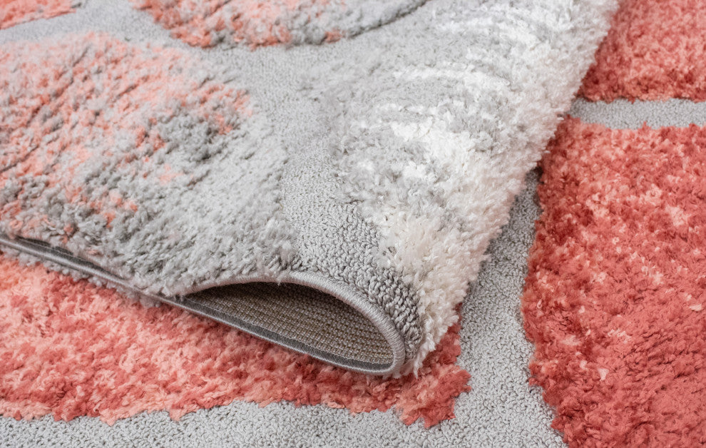 Noori Rug High-low Theron Grey/Terracotta Rug